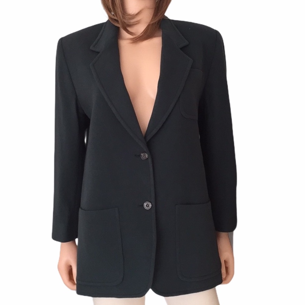 Classic Forest Green Wool Cashmere Jacket by Country Shop Vintage